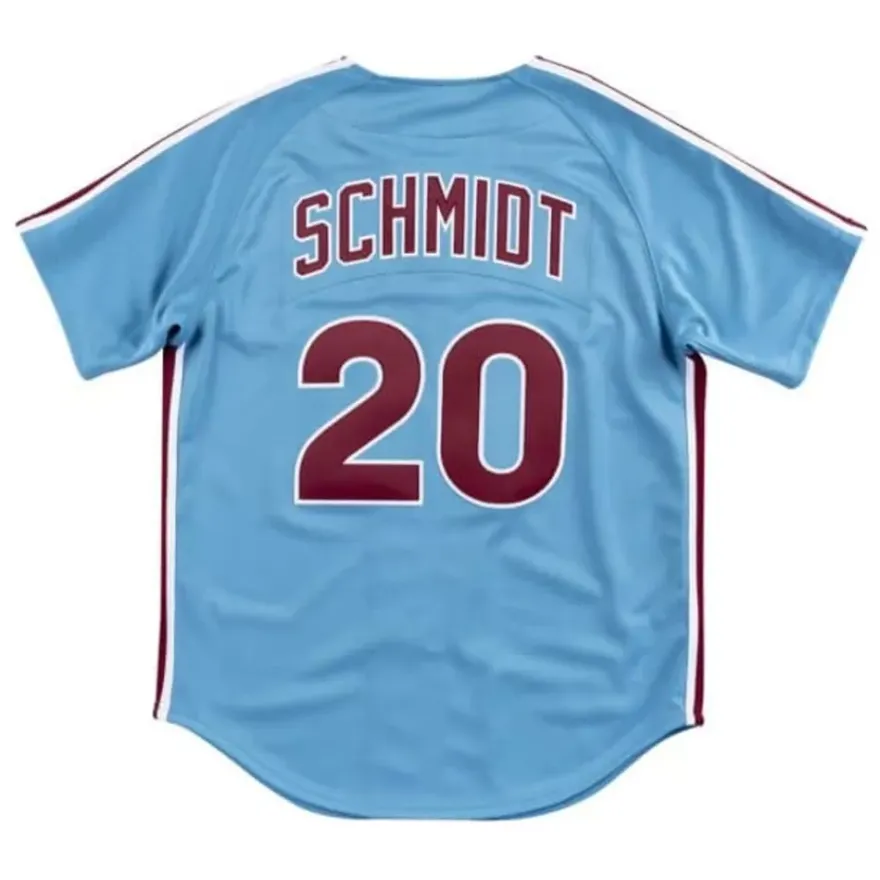 Mitchell & Ness Mlb Authentic-Authentic Jersey Philadelphia Phillies Road 1980 Mike Schmidt