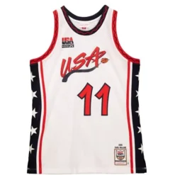 Mitchell & Ness Nba Authentic-Authentic Karl Malone Team Usa Mens 1996-97 Jersey
