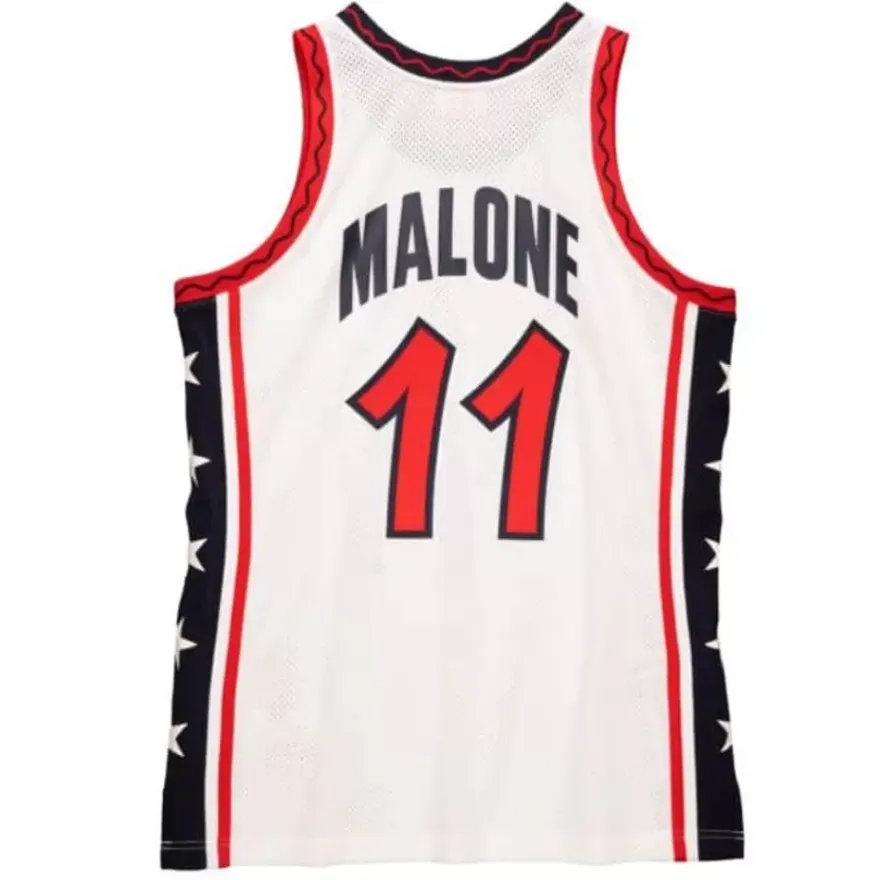 Mitchell & Ness Nba Authentic-Authentic Karl Malone Team Usa Mens 1996-97 Jersey