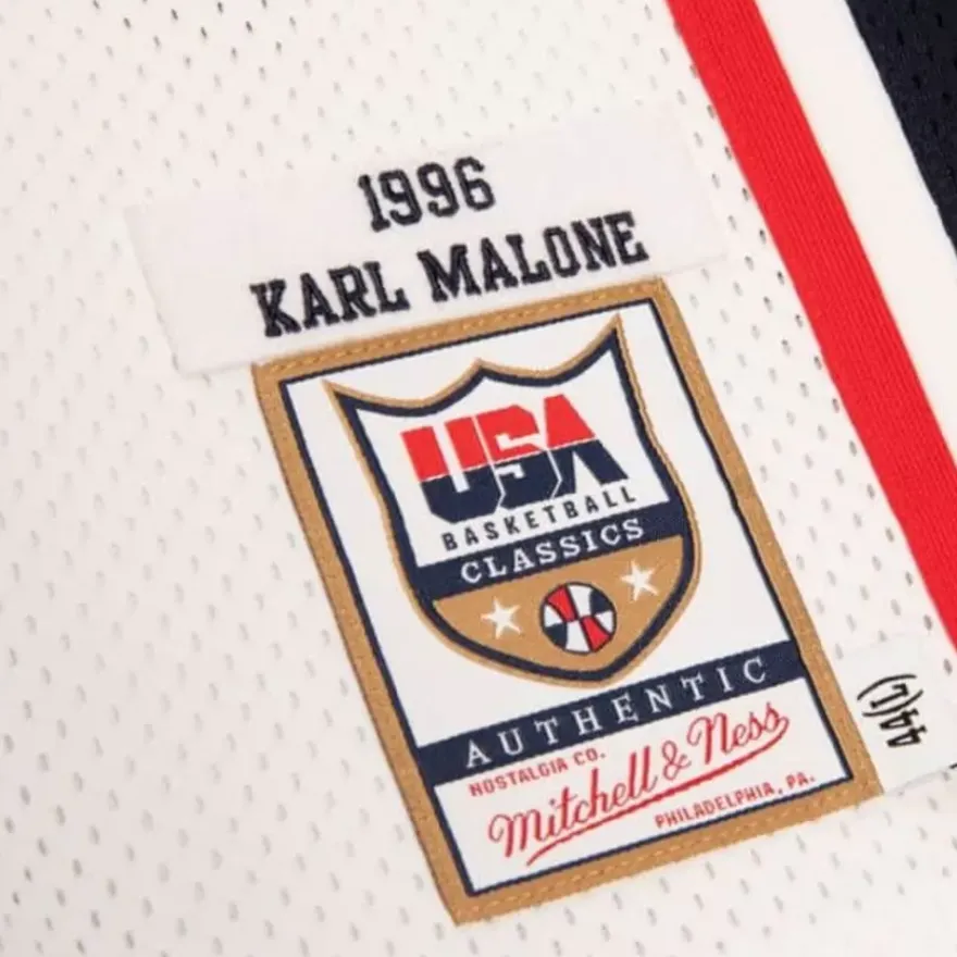 Mitchell & Ness Nba Authentic-Authentic Karl Malone Team Usa Mens 1996-97 Jersey