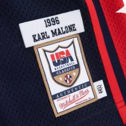 Mitchell & Ness Nba Authentic-Authentic Karl Malone Team Usa Mens 1996-97 Jersey