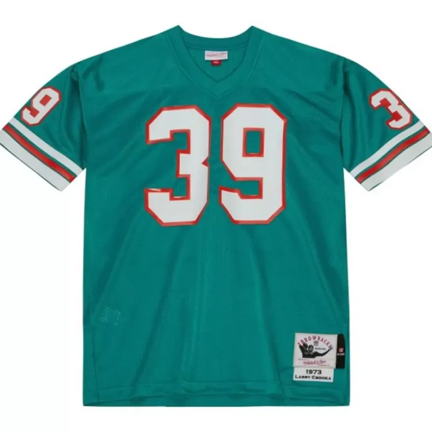 Mitchell & Ness Nfl Authentic-Authentic Larry Csonka Miami Dolphins Dark 1973 Jersey