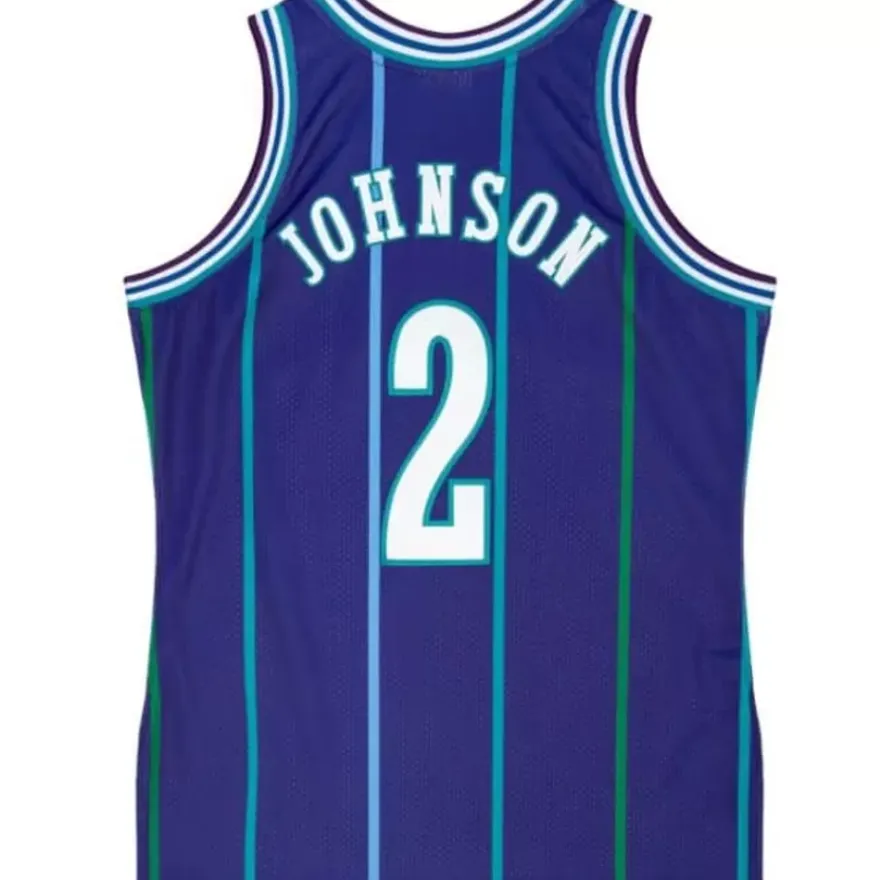 Mitchell & Ness Nba Authentic-Authentic Larry Johnson Charlotte Hornets Alternate 1994-95 Jersey