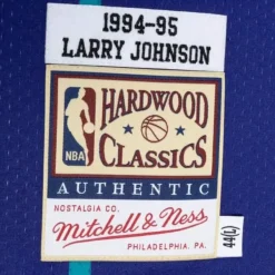 Mitchell & Ness Nba Authentic-Authentic Larry Johnson Charlotte Hornets Alternate 1994-95 Jersey
