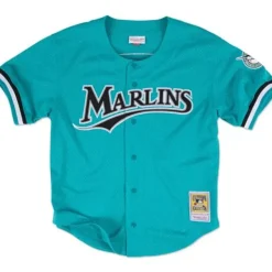 Mitchell & Ness Mlb Authentic-Authentic Mesh Bp Jersey Florida Marlins 1995 Andre Dawson