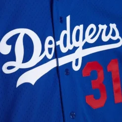Mitchell & Ness Mlb Authentic-Authentic Mike Piazza Los Angeles Dodgers 1997 Button Front Jersey