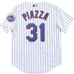 Mitchell & Ness Mlb Authentic-Authentic Mike Piazza New York Mets Home 2000 Jersey