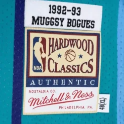 Mitchell & Ness Nba Authentic-Authentic Muggsy Bogues Charlotte Hornets Road 1992-93 Jersey