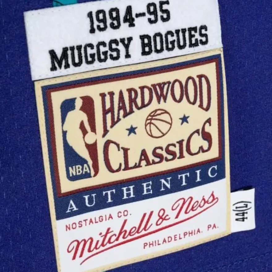 Mitchell & Ness Nba Authentic-Authentic Muggsy Bogues Charlotte Hornets Alternate 1994-95 Jersey