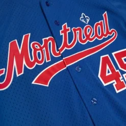 Mitchell & Ness Mlb Authentic-Authentic Pedro Martinez Montreal Expos 1997 Bp Button Front Jersey