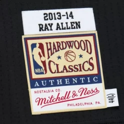 Mitchell & Ness Nba Authentic-Authentic Ray Allen Miami Heat Dark Hwc 2013-14 Jersey