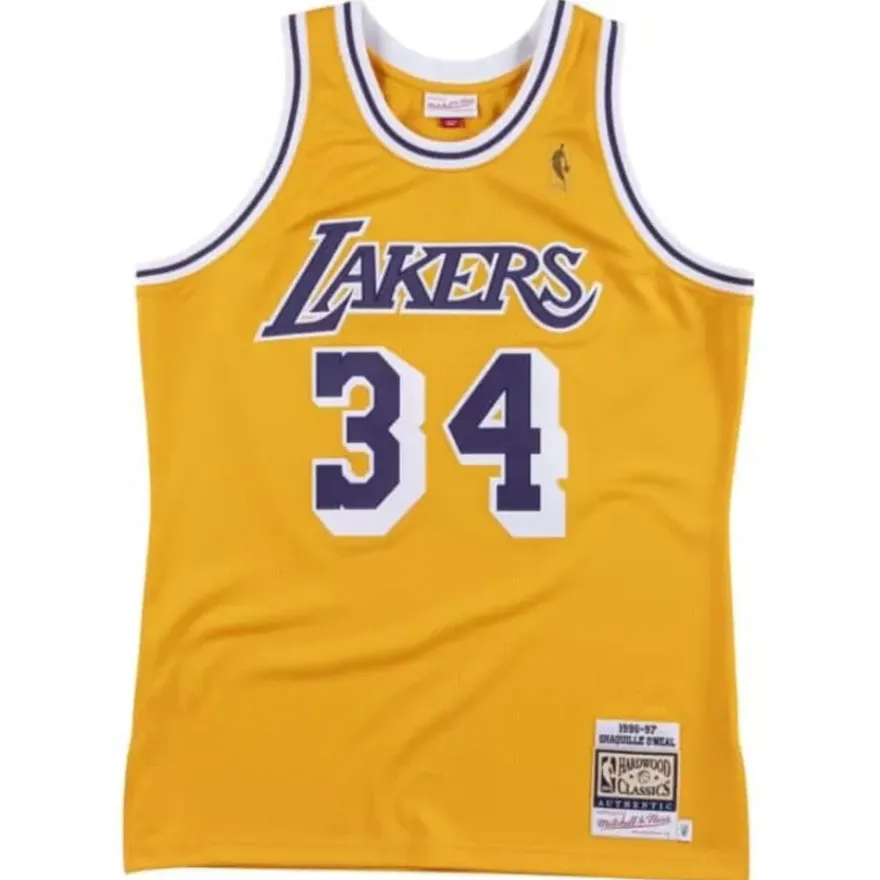 Mitchell & Ness Nba Authentic-Authentic Shaquille O'Neal Los Angeles Lakers 1996-97 Jersey