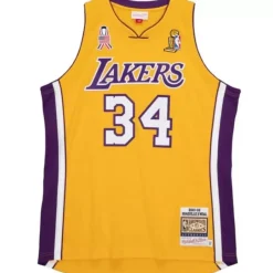 Mitchell & Ness Nba Authentic-Authentic Shaquille O'Neal Los Angeles Lakers 2001-02 Jersey