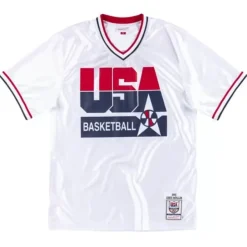 Mitchell & Ness Nba Authentic-Authentic Shooting Shirt Team Usa 1992 Chris Mullin