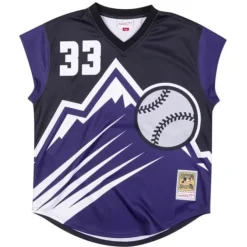 Mitchell & Ness Mlb Authentic-Authentic Turn Ahead The Clock Jersey Colorado Rockies 1999 Larry Walker