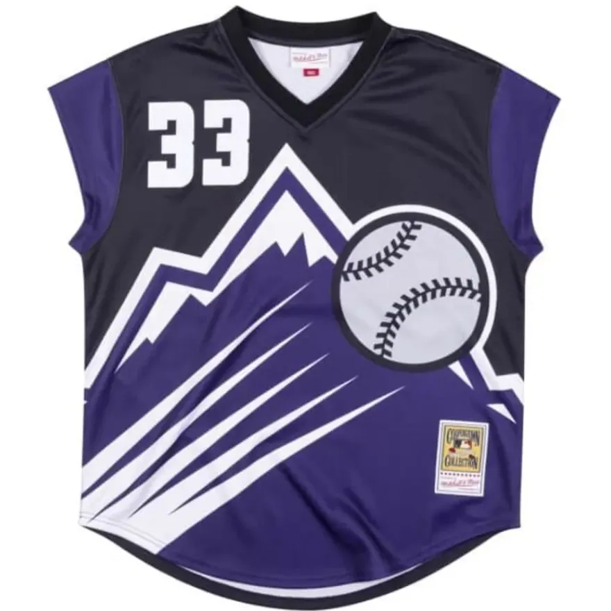Mitchell & Ness Mlb Authentic-Authentic Turn Ahead The Clock Jersey Colorado Rockies 1999 Larry Walker
