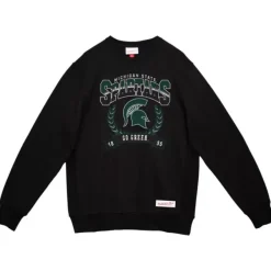 Mitchell & Ness Hoodies & Sweatshirts-Baseline Crew Michigan State University