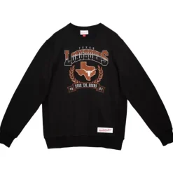 Mitchell & Ness Hoodies & Sweatshirts-Baseline Crew University Of Texas At Austin