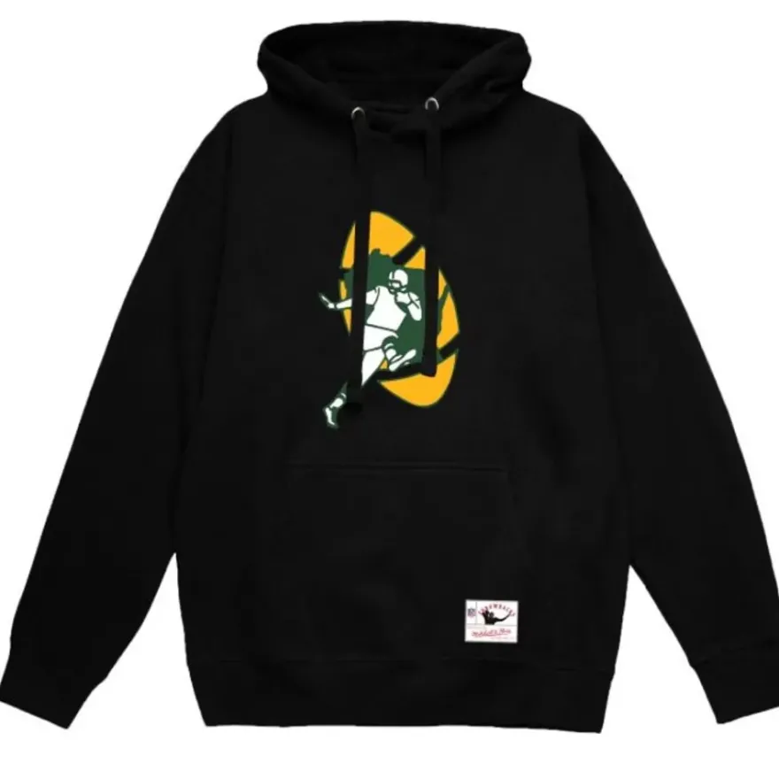 Mitchell & Ness Hoodies & Sweatshirts-Basic Logo 1 Hoodie Green Bay Packers
