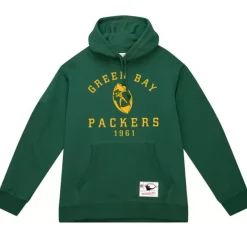Mitchell & Ness Hoodies & Sweatshirts-Basic Logo 3 Hoodie Green Bay Packers