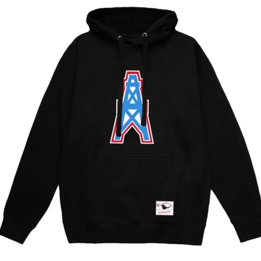 Mitchell & Ness Hoodies & Sweatshirts-Basic Logo 1 Hoodie Houston Oilers
