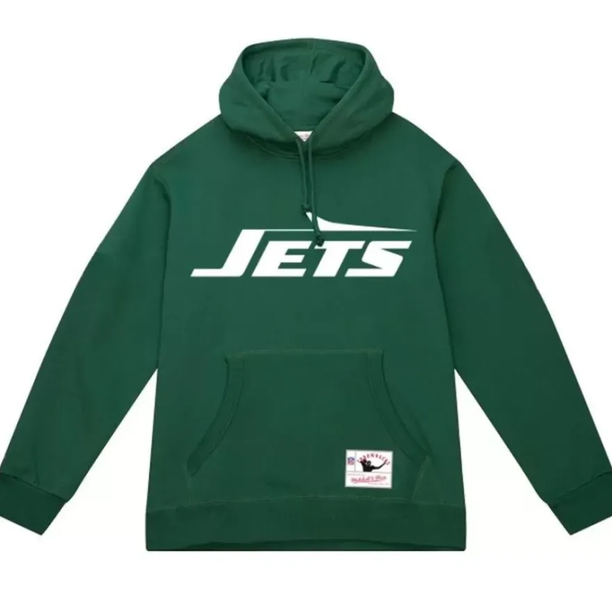 Mitchell & Ness Hoodies & Sweatshirts-Basic Logo 2 Hoodie New York Jets