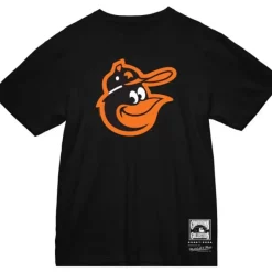 Mitchell & Ness T-Shirts & Tops-Basic Logo 3 Tee Baltimore Orioles