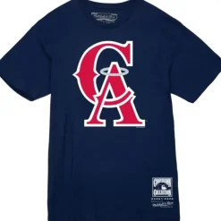 Mitchell & Ness T-Shirts & Tops-Basic Logo 1 Tee California Angels