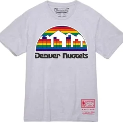 Mitchell & Ness T-Shirts & Tops-Basic Logo 3 Tee Denver Nuggets