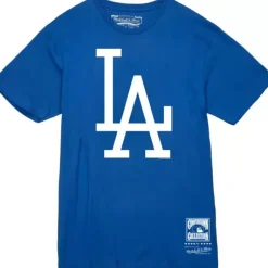 Mitchell & Ness T-Shirts & Tops-Basic Logo 2 Tee Los Angeles Dodgers