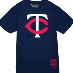 Mitchell & Ness T-Shirts & Tops-Basic Logo 2 Tee Minnesota Twins