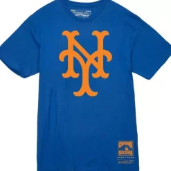 Mitchell & Ness T-Shirts & Tops-Basic Logo 2 Tee New York Mets