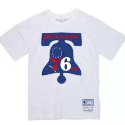 Mitchell & Ness T-Shirts & Tops-Basic Logo 1 Tee Philadelphia 76Ers