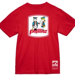 Mitchell & Ness T-Shirts & Tops-Basic Logo 3 Tee Philadelphia Phillies