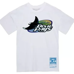 Mitchell & Ness T-Shirts & Tops-Basic Logo 1 Tee Tampa Bay Rays