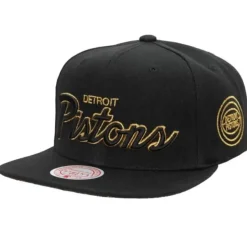 Mitchell & Ness Snapback-Bhm Script Snapback Hwc Detroit Pistons