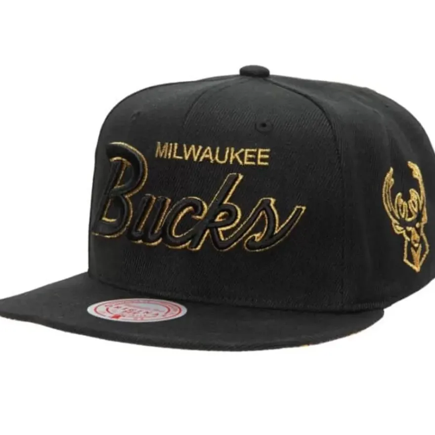 Mitchell & Ness Snapback-Bhm Script Snapback Milwaukee Bucks