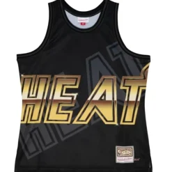 Mitchell & Ness T-Shirts & Tops-Big Face 4.0 Fashion Tank Miami Heat