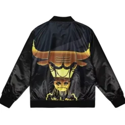 Mitchell & Ness Jackets & Outerwear-Big Face 4.0 Satin Jacket Chicago Bulls