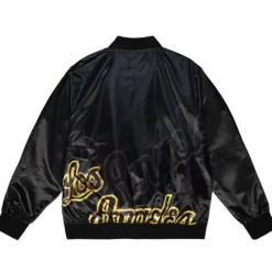 Mitchell & Ness Jackets & Outerwear-Big Face 4.0 Satin Jacket Los Angeles Lakers