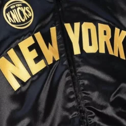 Mitchell & Ness Jackets & Outerwear-Big Face 4.0 Satin Jacket New York Knicks