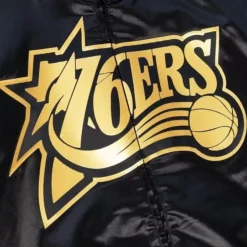 Mitchell & Ness Jackets & Outerwear-Big Face 4.0 Satin Jacket Philadelphia 76Ers