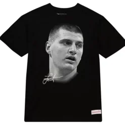 Mitchell & Ness T-Shirts & Tops-Big Face B/W Tee Players Association - Nba Nikola Jokic