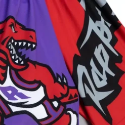 Mitchell & Ness Shorts-Big Face Fashion Shorts 5.0 Toronto Raptors