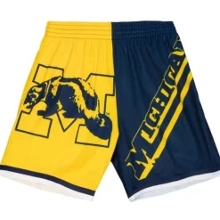 Mitchell & Ness Shorts-Big Face Fashion Shorts 5.0 University Of Michigan