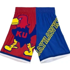 Mitchell & Ness Shorts-Big Face Fashion Shorts 5.0 University Of Kansas