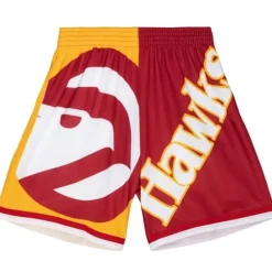 Mitchell & Ness Shorts-Big Face Fashion Shorts 5.0 Atlanta Hawks