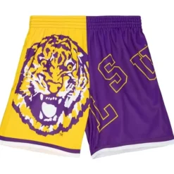 Mitchell & Ness Shorts-Big Face Fashion Shorts 5.0 Louisiana State University