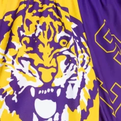 Mitchell & Ness Shorts-Big Face Fashion Shorts 5.0 Louisiana State University