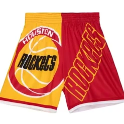 Mitchell & Ness Shorts-Big Face Fashion Shorts 5.0 Houston Rockets